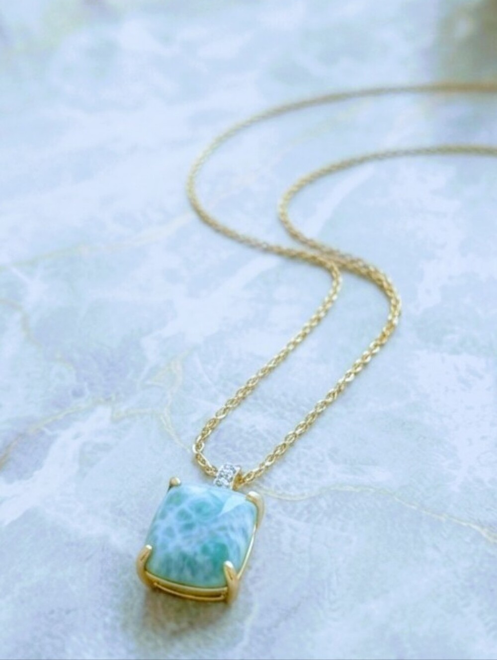 Necklace With Amazonite Pendant